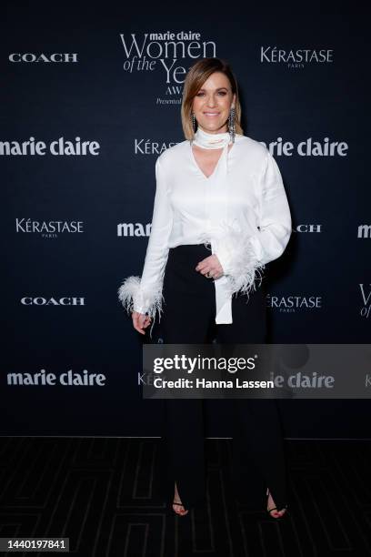 Kylie Gillies attends the Marie Claire Women of the Year Awards at Rockpool on November 09, 2022 in Sydney, Australia.