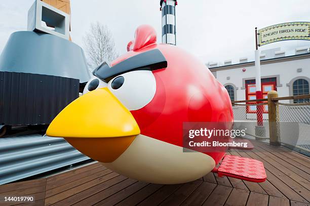 Red Bird theme ride for children is seen in Angry Birds Land, an Angry Birds-themed activity center within the Sarkanniemi adventure park near...