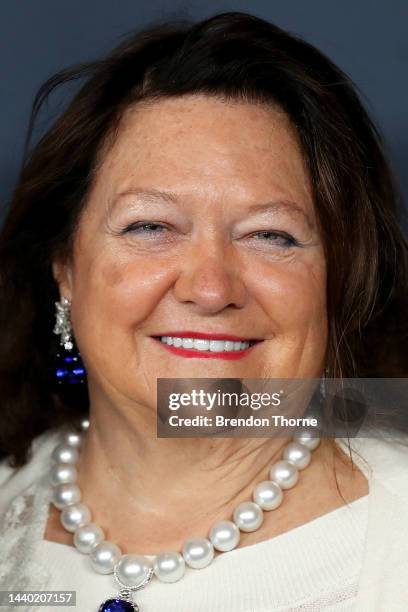 Gina Rinehart attends the CEO Magazine 2022 Executive Of The Year Awards on November 09, 2022 in Sydney, Australia.