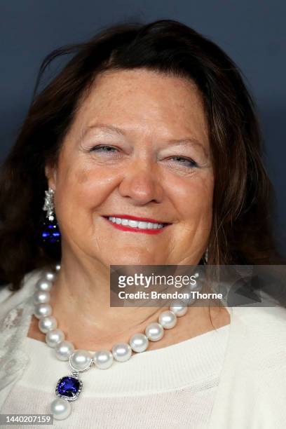 Gina Rinehart attends the CEO Magazine 2022 Executive Of The Year Awards on November 09, 2022 in Sydney, Australia.
