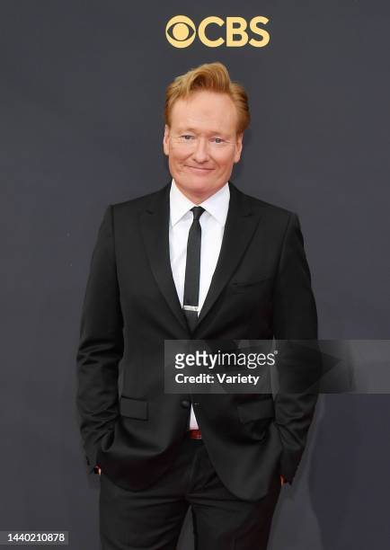 Conan O'Brien at the 73rd Primetime Emmy Awards held at L.A. Live on September 19, 2021.