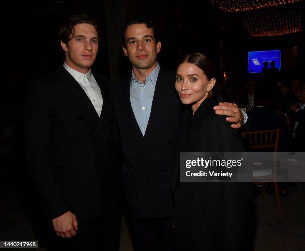 Matthew Morton, Louis Eisner and Ashley Olsen at the YES 20th Anniversary Celebration at The Maybourne Beverly Hills in Beverly Hills, California on...