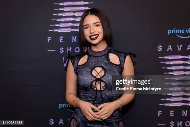 In this image released on November 9, Ángela Aguilar attends Rihanna's Savage X Fenty Show Vol. 4 presented by Prime Video in Simi Valley,...