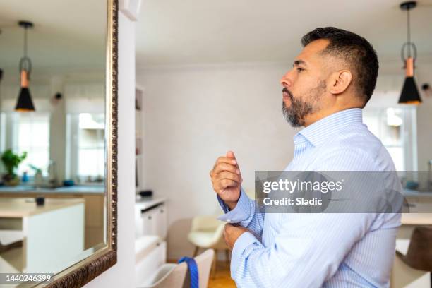 preparing for work - shirt and tie stock pictures, royalty-free photos & images