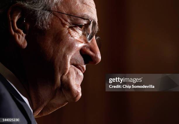 Sen. Tom Harkin speaks during a news conference about the student loan bill currently being debated by U.S. Senate at the U.S. Capitol May 8, 2012 in...