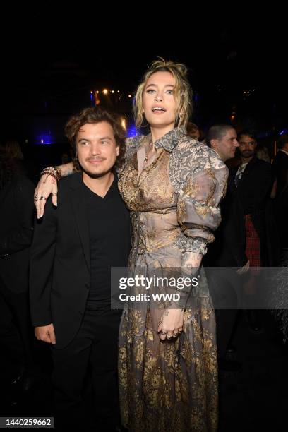 Emile Hirsch and Paris Jackson at the 11th amfAR Gala Honoring Jeremy Scott and TikTok held at Pacific Design Center in Los Angeles, California on...