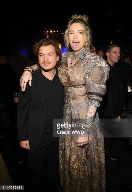 Emile Hirsch and Paris Jackson at the 11th amfAR Gala Honoring Jeremy Scott and TikTok held at Pacific Design Center in Los Angeles, California on...