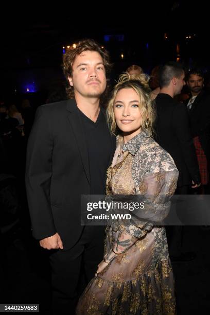 Emile Hirsch and Paris Jackson at the 11th amfAR Gala Honoring Jeremy Scott and TikTok held at Pacific Design Center in Los Angeles, California on...