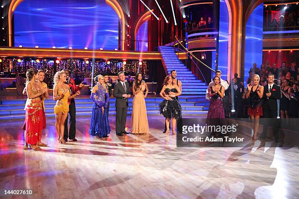Episode 1408" - The competition heated up as the remaining six couples hit the ballroom with two rounds of competitive dance performances, a ballroom...