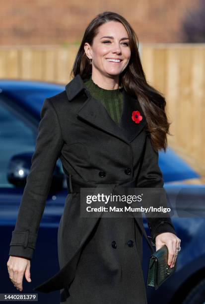 Catherine, Princess of Wales visits Colham Manor Children's Centre with the Maternal Mental Health Alliance on November 9, 2022 in Uxbridge, England....