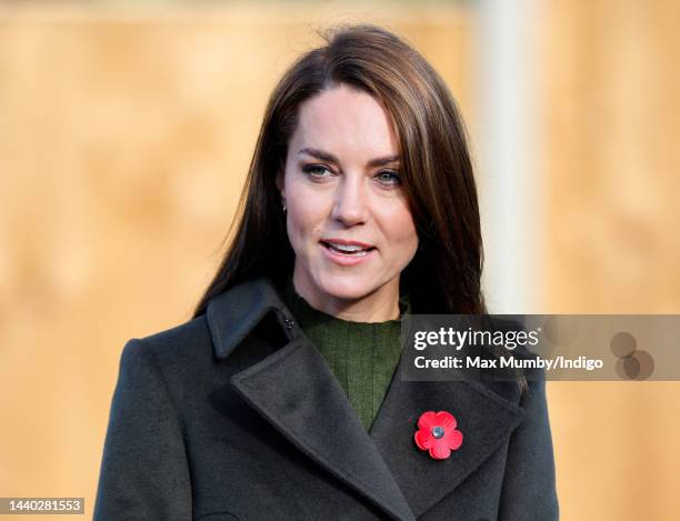 Catherine, Princess of Wales visits Colham Manor Children's Centre with the Maternal Mental Health Alliance on November 9, 2022 in Uxbridge, England....