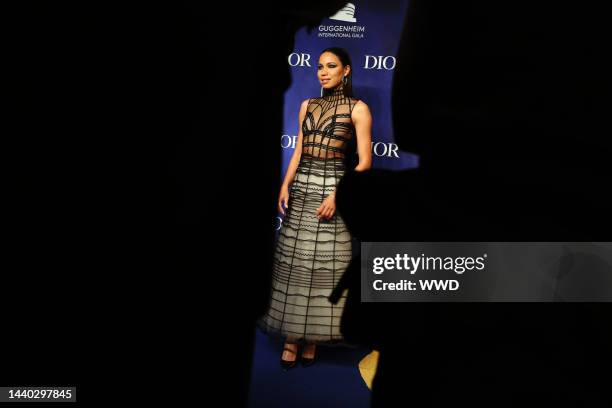 Jurnee Smollett attends the 2021 Guggenheim International Gala at Solomon R. Guggenheim Museum in New York, New York on November 17, 2021.