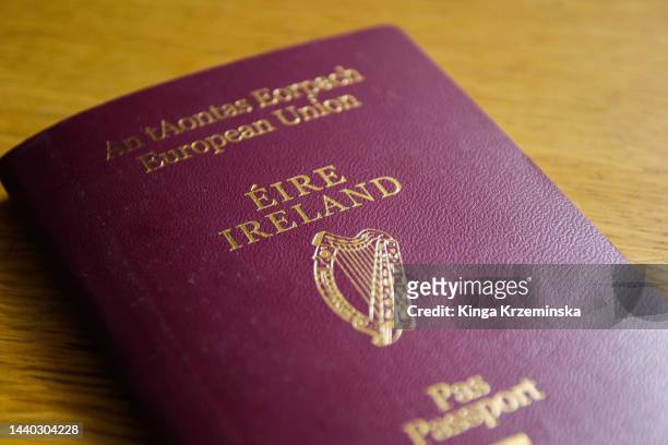 irish passport - irish stock pictures, royalty-free photos & images