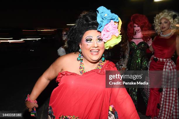 Kay Sedia attends the Best in Drag Show benefitting, Aid For AIDS, a program of Alliance for Housing and Healing at the Rose Bowl in Pasadena,...