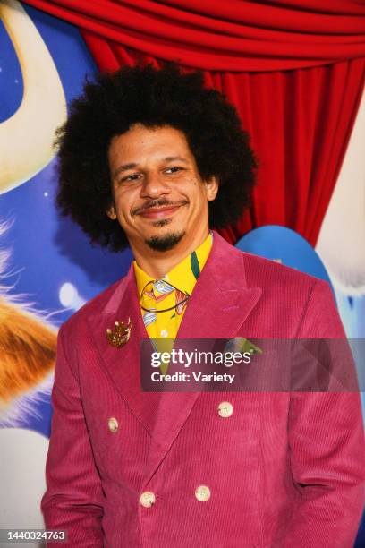 Eric Andre at the premiere of Illuminations' 'Sing 2' at the Greek Theatre in Los Angeles, California on December 12, 2021.