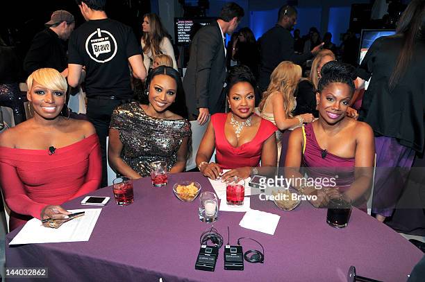 April 4, 2012 at Center 548 in New York, NY" -- Pictured: NeNe Leakes, Cynthia Bailey, Phaedra Parks, and Kandi Burruss--