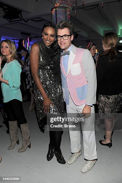 April 4, 2012 at Center 548 in New York, NY" -- Pictured: Cynthia Bailey and Brad Goreski--