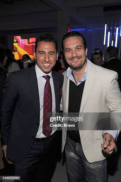 April 4, 2012 at Center 548 in New York, NY" -- Pictured: Josh Altman and Fabio Viviani--