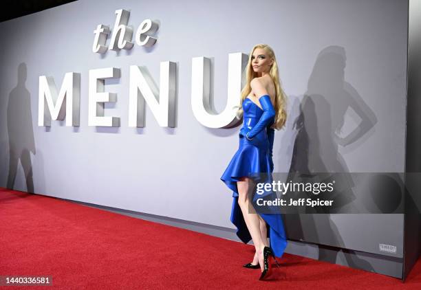 Anya Taylor-Joy attends the UK Premiere of Searchlight's "The Menu" at BFI Southbank on November 09, 2022 in London, England.