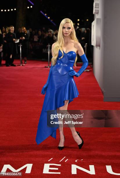 Anya Taylor-Joy attends the UK Premiere of Searchlight's "The Menu" at BFI Southbank on November 09, 2022 in London, England.