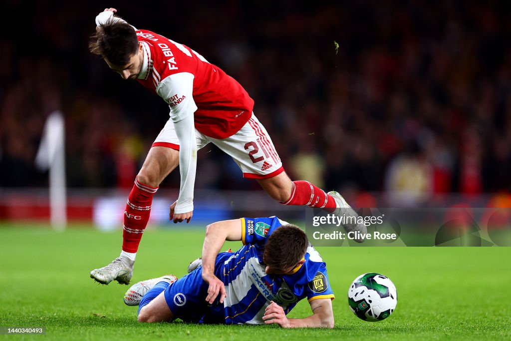Arsenal v Brighton & Hove Albion - Carabao Cup Third Round