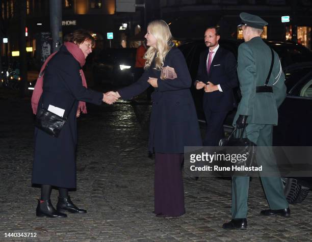 Oslo mayor Marianne Borgen, Crown Prince Haakon and Crown Princess Mette- Marit attend a church service for the 75th Anniversary of Norwegian Church...