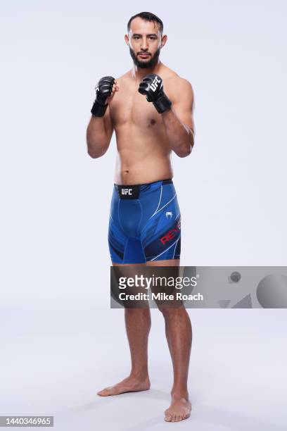Dominick Reyes poses for a portrait during a UFC photo session on November 9, 2022 in New York, New York.