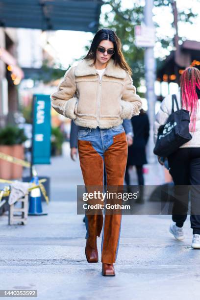 Kendall Jenner is seen in Tribeca on November 09, 2022 in New York City.