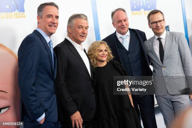 Jeff Hermann, Alec Baldwin, Amy Sedaris, Tom McGrath and Michael McCullers