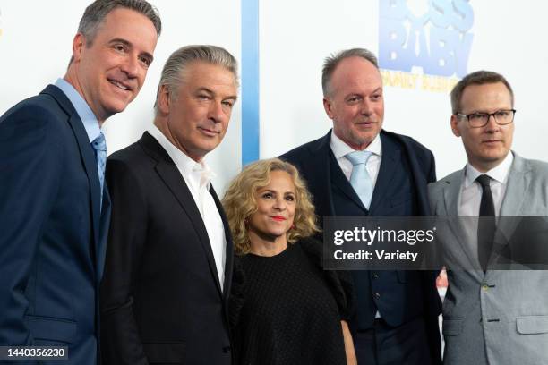 Jeff Hermann, Alec Baldwin, Amy Sedaris, Tom McGrath and Michael McCullers