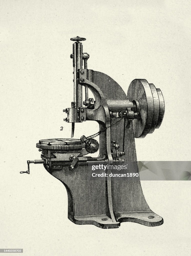 Victorian Industrial Machinery Vertial Planer Machine ...