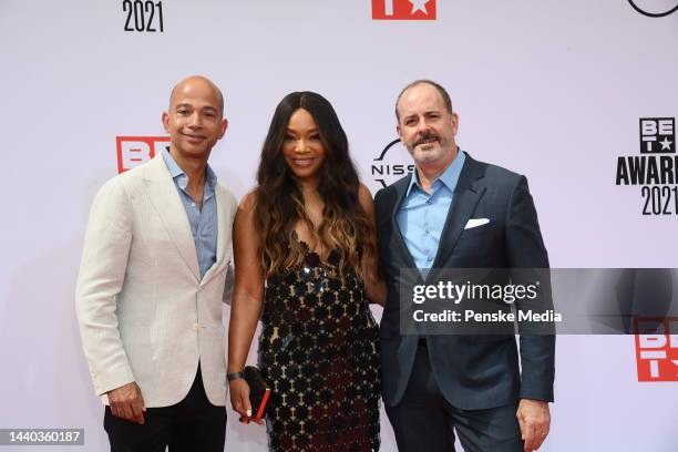 President of BET Networks Scott M. Mills, Executive Vice President of Specials, Music Programming & Music Strategy for BET Constance M. Orlando, and...