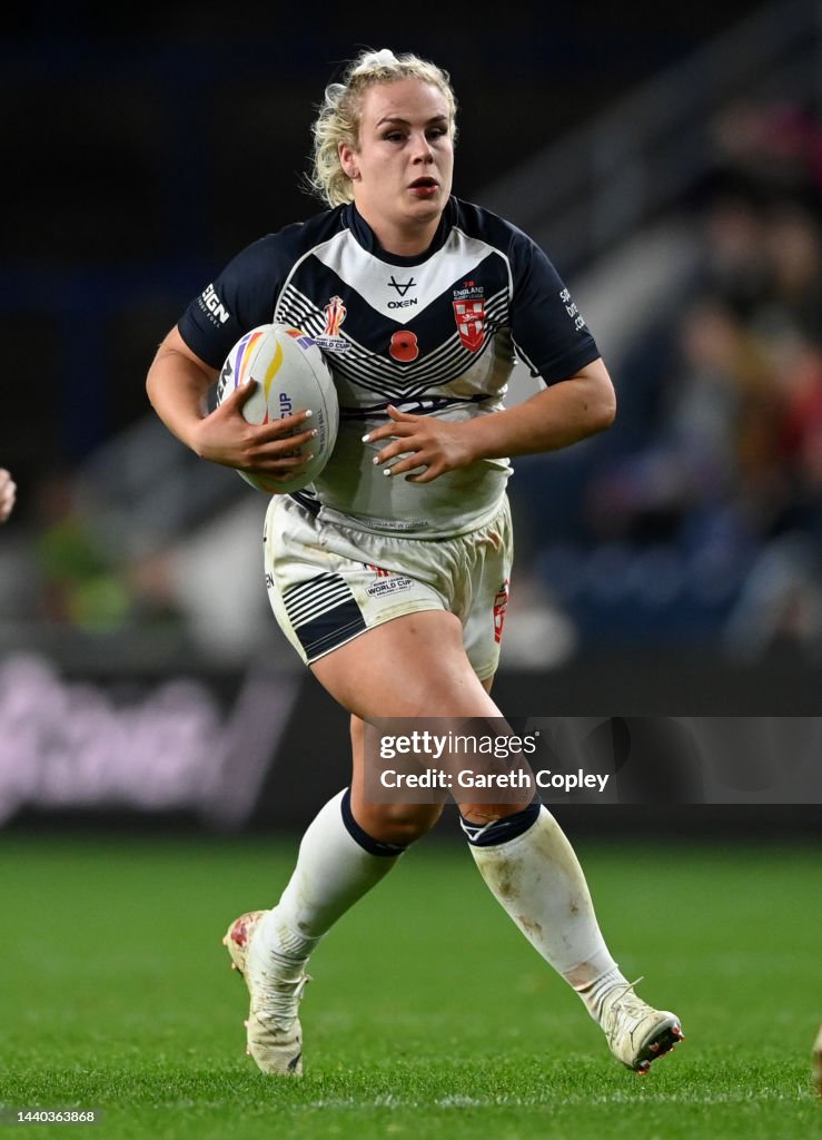 Gracefield Rugby Rngland Grace Field of England during Women's Rugby League World Cup Group A ...