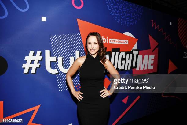 Lacey Chabert attends the Tubi x TikTok first ever live form reunion show at Sneakertopia in Los Angeles, California on June 30, 2021.