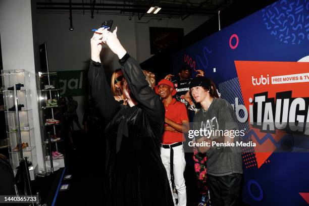 Brittany Broski, Suede Brooks, Wiksom Kaye, Melissa Ong, Tre Clements, Rodney Lee and Zack Lugo attends the Tubi x TikTok first ever live form...