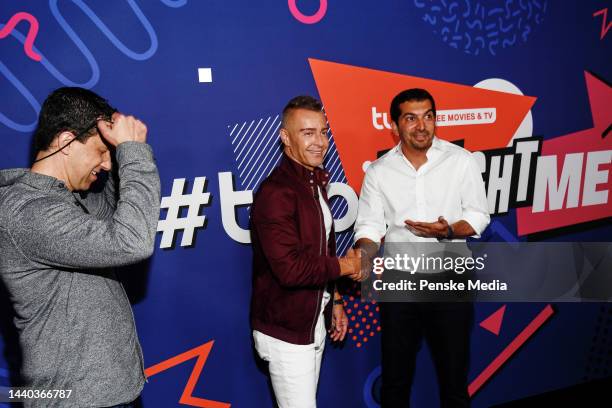 Adam Lewinson, Joey Lawrence and Farhad Massoudi attend the Tubi x TikTok first ever live form reunion show at Sneakertopia in Los Angeles,...
