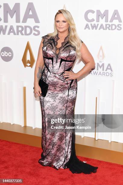 Miranda Lambert attends The 56th Annual CMA Awards at Bridgestone Arena on November 09, 2022 in Nashville, Tennessee.