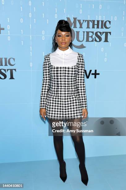 Imani Hakim attends the premiere for Apple's "Mythic Quest" Season 3 at Linwood Dunn Theater at the Pickford Center for Motion Study on November 09,...