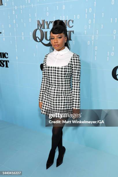 Imani Hakim attends the premiere for Apple's "Mythic Quest" Season 3 at Linwood Dunn Theater at the Pickford Center for Motion Study on November 09,...