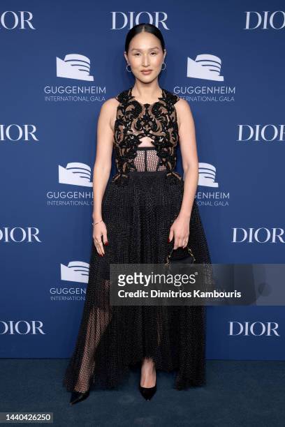 Nicole Warne attends the 2022 Guggenheim International Gala, made possible by Dior at Guggenheim Museum on November 09, 2022 in New York City.