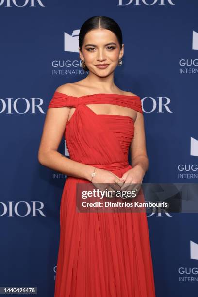 Isabela Merced attends the 2022 Guggenheim International Gala, made possible by Dior at Guggenheim Museum on November 09, 2022 in New York City.