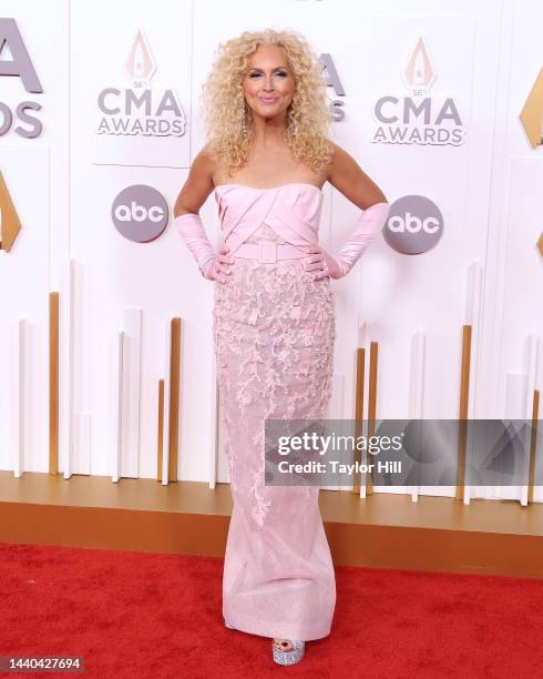 Kimberly Schlapman attends the 56th Annual CMA Awards at Bridgestone Arena on November 09, 2022 in Nashville, Tennessee.