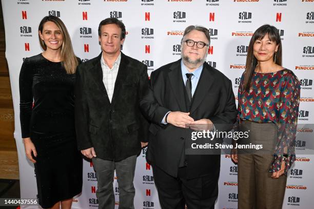 Director of Programming Jessie Fairbanks, SFFILM Board member Todd Traina, Director Guillermo del Toro and SFFILM Executive Director Anne Lai attend...