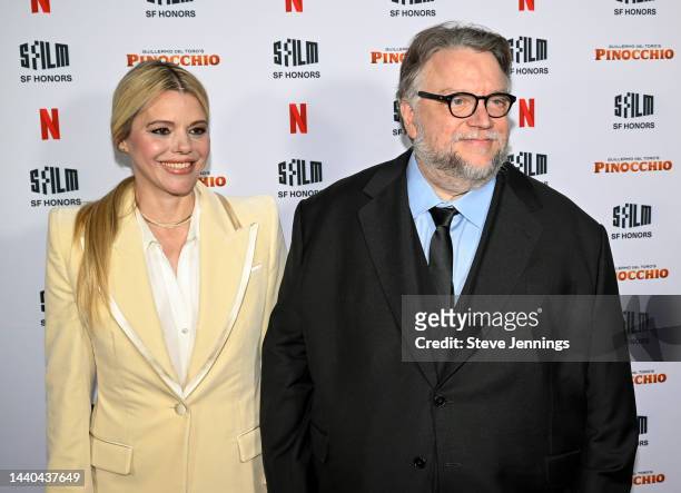 Kim Morgan and Director Guillermo del Toro attend SFFILM's 2022 SF Honors Celebrating "Guillermo del Toro's Pinocchio" Screening and Q&A at Dolby...