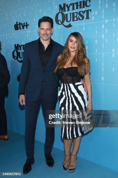 Joe Manganiello and Sofía Vergara attend the premiere for Apple's "Mythic Quest" Season 3 at Linwood Dunn Theater at the Pickford Center for Motion...