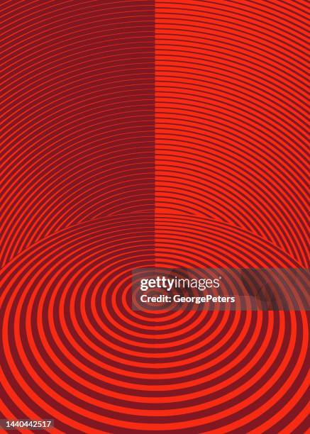 technology striped pattern background - overlapping circles chart stock illustrations