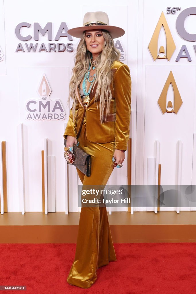 Lainey Wilson attends the 56th Annual CMA Awards at Bridgestone Arena ...