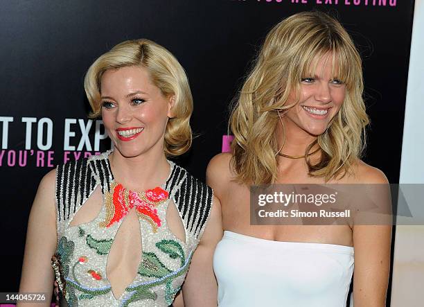 Elizabeth Banks and Brooklyn Decker attend the "What To Expect When You're Expecting" New York Screening at AMC Lincoln Square Theater on May 8, 2012...