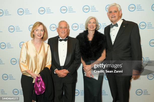 Cathy Isaacson, Walter Isaacson, Jennifer Doudna and Bruce Stillman attend the Double Helix Medals Dinner at American Museum of Natural History on...