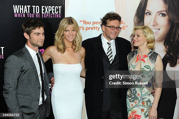 Chase Crawford, Brooklyn Decker and Kirk Jones and Elizabeth Banks attend the "What To Expect When You're Expecting" New York Screening at AMC...